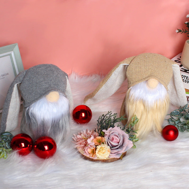 Easter Long Ears Rabbit Doll Ornaments