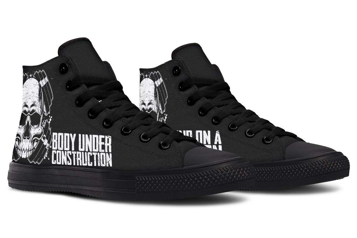 Men's And Women's Fashion Color Printing High-top Canvas Shoes
