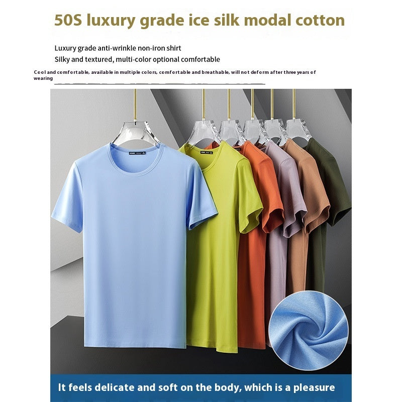 Modal Short-sleeved T-shirt Men's Summer Wear