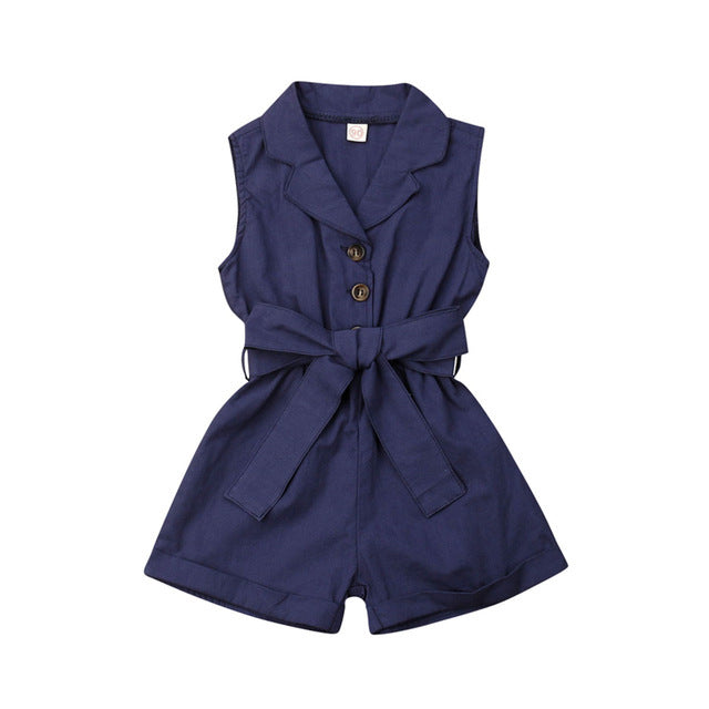 Baby Clothes Sleeveless One Pieces Romper Jumpsuit For Girls