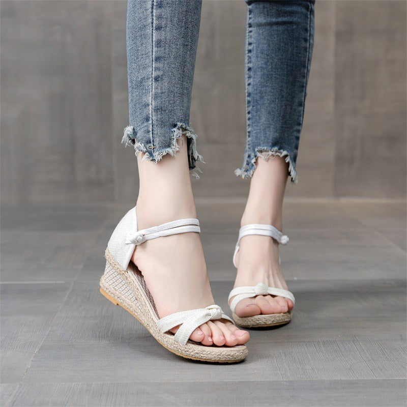 Bow Peep Toe Shoes High Heel Sports Women's Sandals