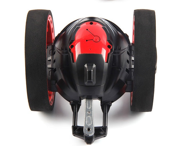 Mini Autos Bounce Auto PEG SJ88 2,4 ghz RC Auto mit Flexible Räder Rotation LED Licht Fernbedienung Roboter Auto spielzeug für Geschenke