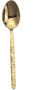 Golden cutlery steak knife and fork