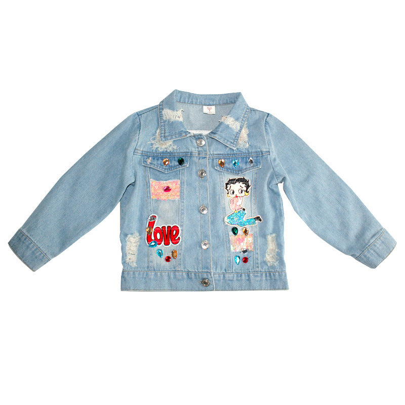 Fashion Trendy Acetate Fiber Girls Cotton Coat