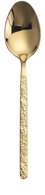 Golden cutlery steak knife and fork