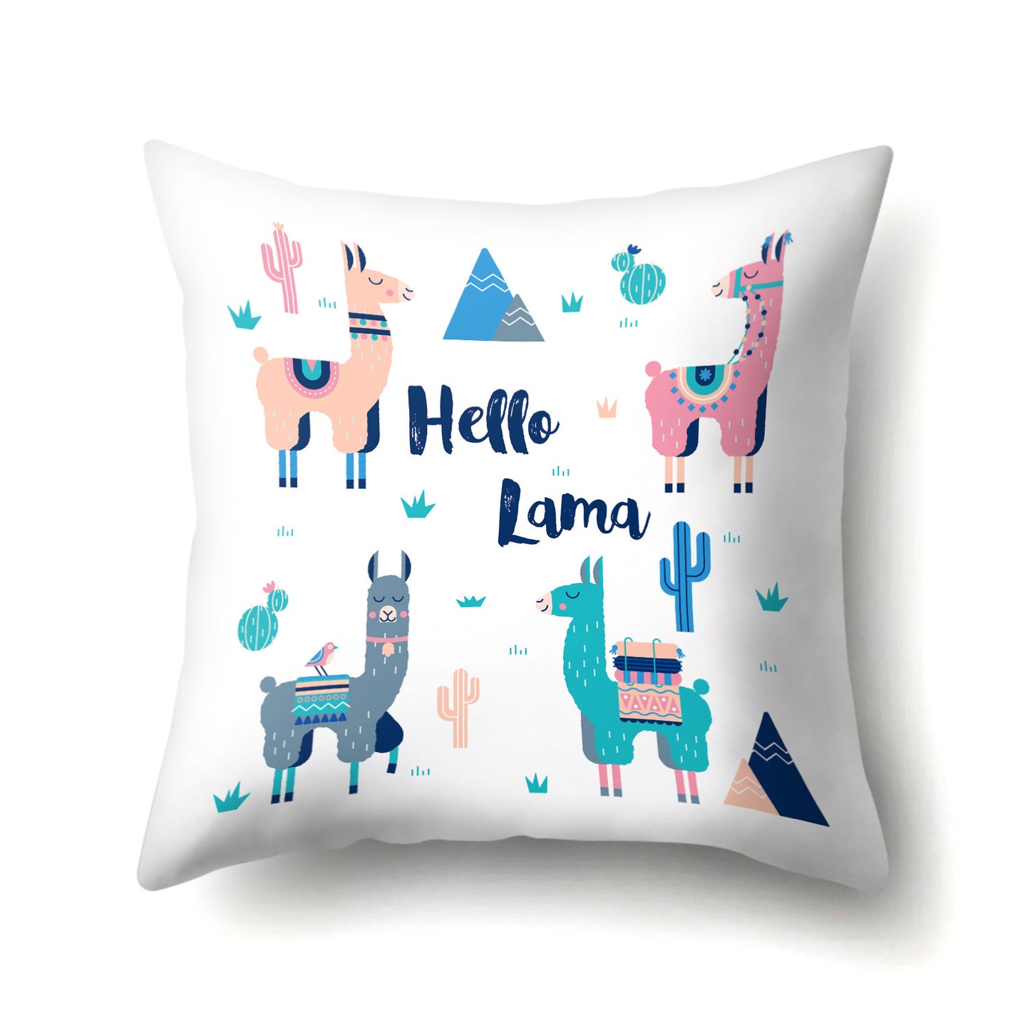 Creative Alpaca Polyester Pillow Cover