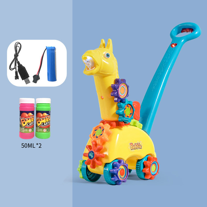 Automatic Outdoor Bubble Machine withsic And Light Mu