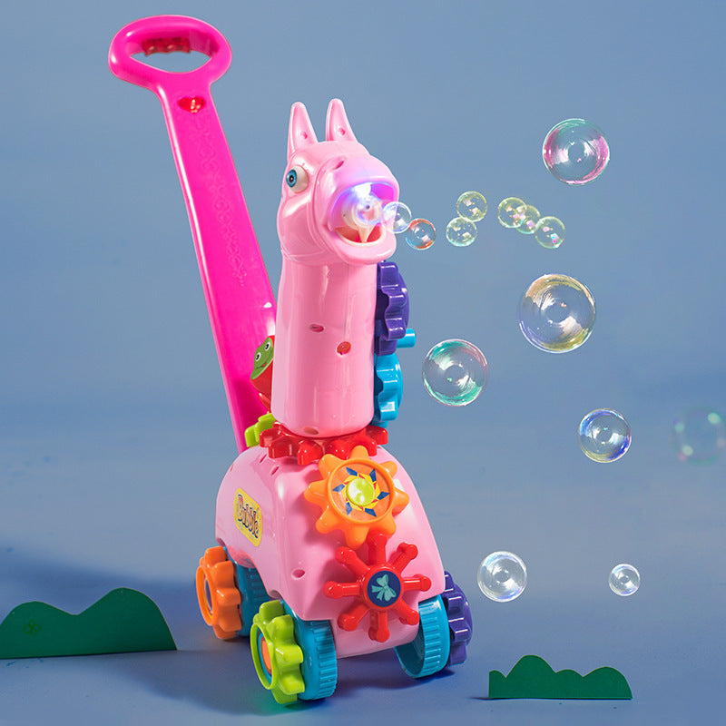 Automatic Outdoor Bubble Machine withsic And Light Mu