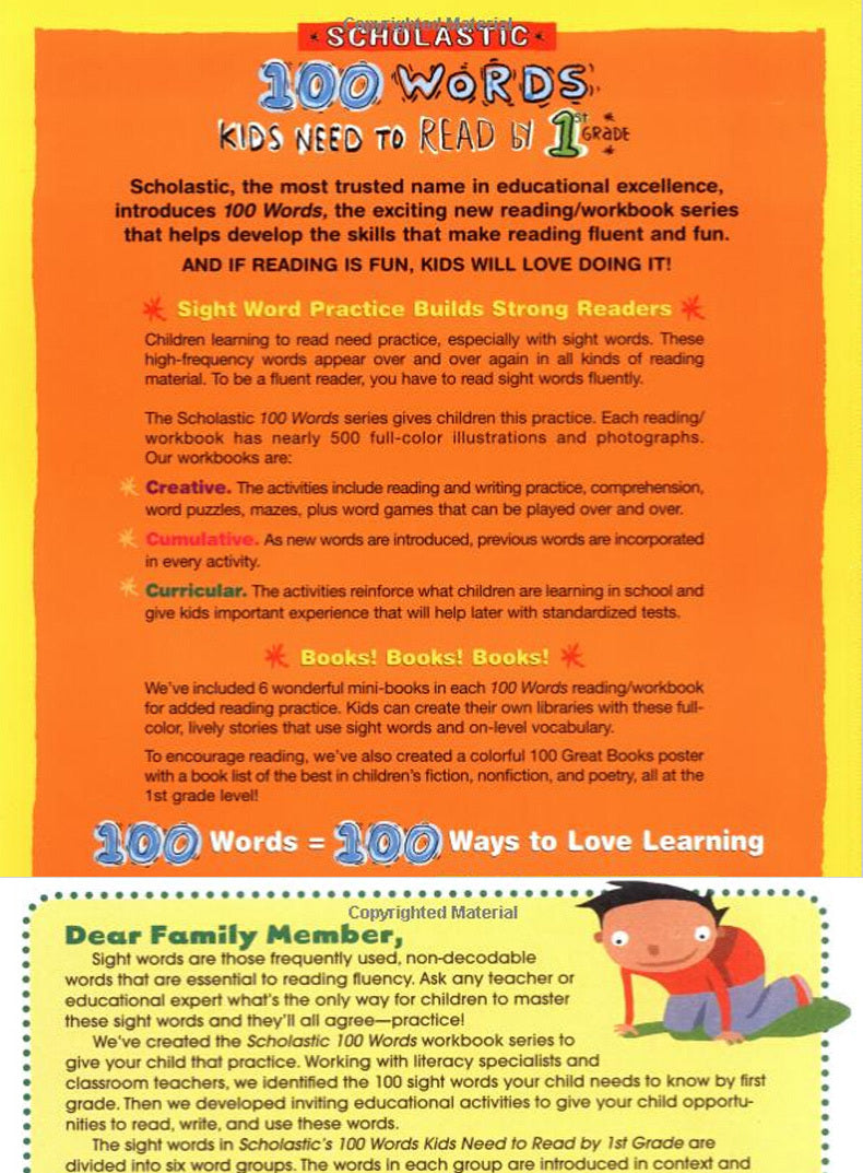 English Textbook 100 Words Vocabulary Workbook