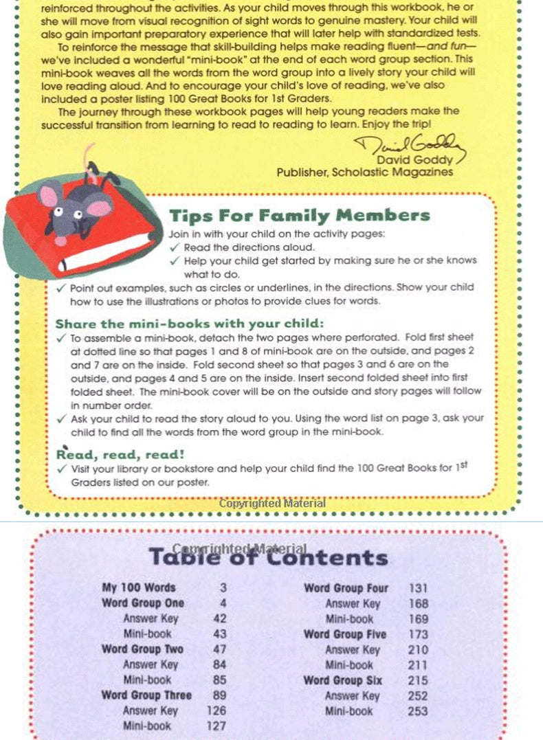 English Textbook 100 Words Vocabulary Workbook