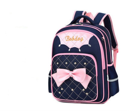 Babudou Schoolbag For Primary School Girls Grade 1-3-6 Children'S Bag 8-12 Girls' Light Double Blind Bag 5