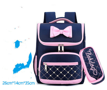 Babudou Schoolbag For Primary School Girls Grade 1-3-6 Children'S Bag 8-12 Girls' Light Double Blind Bag 5