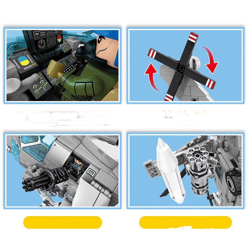 Senbao Aerospace Series AVIC Aircraft-Straight 20 Navy Type Children Assembled Puzzle