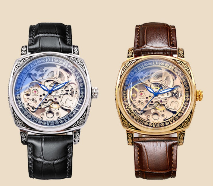 Men's Double-sided Tourbillon Mechanical Watch Luminous