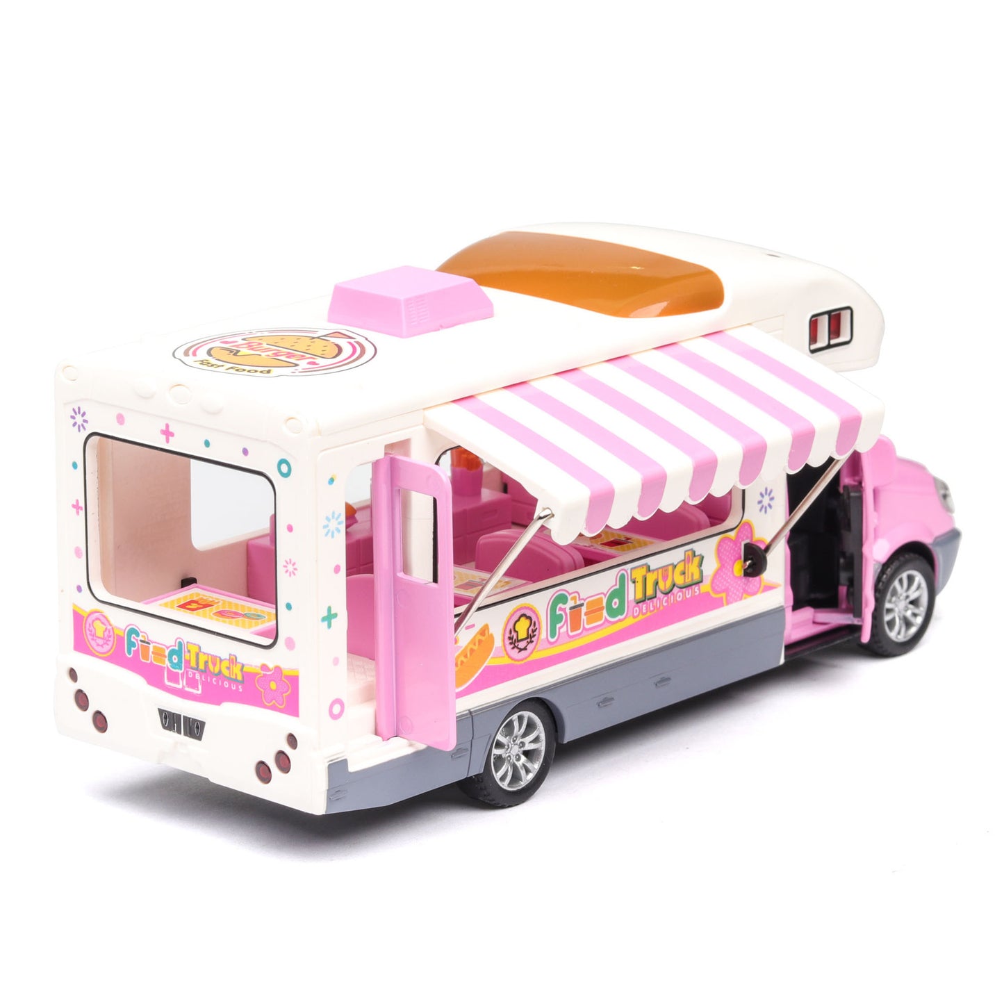 Children's toy car model with voice broadcast