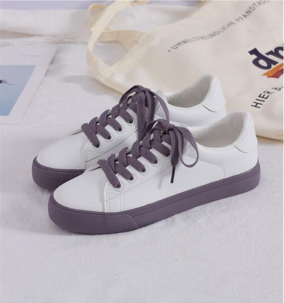 Spring new Korean version of the wild white shoes female strawberry retro port wind shoes students ins sneakers