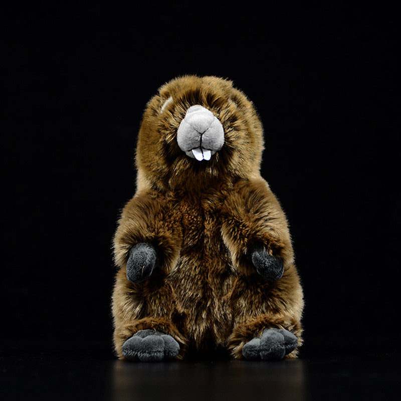 Cute Groundhog Simulation Animal Plush Model