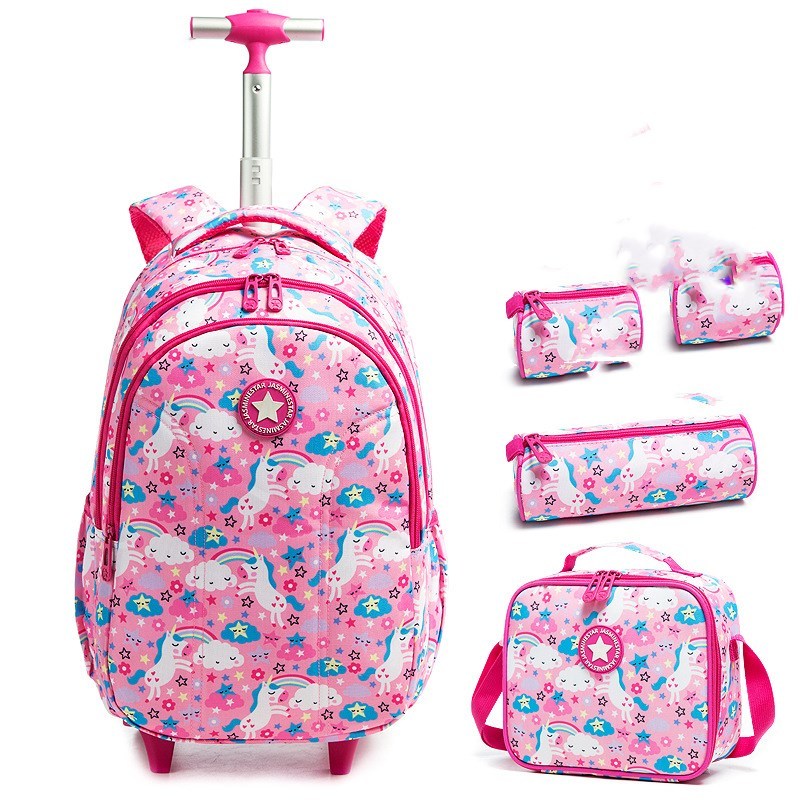Primary school students' trolley bag to reduce the burden