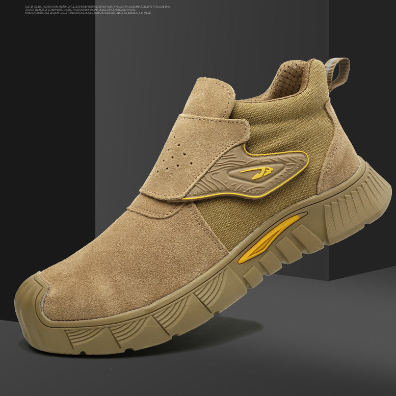High-top Electric Welding Shoes Four Seasons Anti-smashing And Anti-penetration Work Shoes