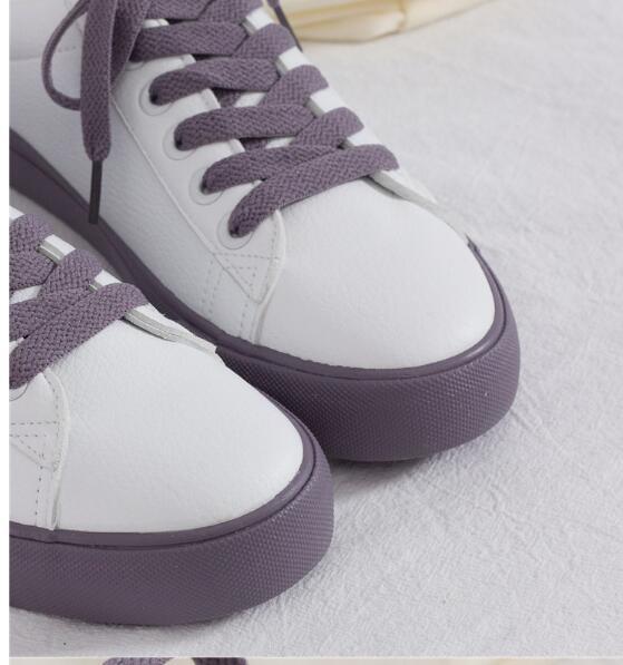 Spring new Korean version of the wild white shoes female strawberry retro port wind shoes students ins sneakers