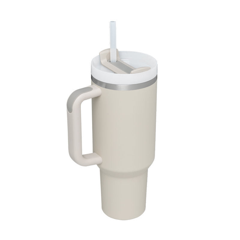 40 Oz Tumbler With Handle Straoffee Cup Tumbler With Lid Tapered Mug Gifw Insulated, Stainless Steel Spill Proof Vacuum Cts For Valentine Lover Suitable For Car Gym Office Travel