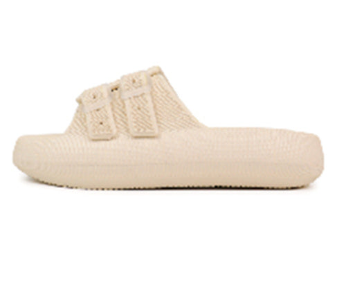 New Type Of Feet Feeling Velcro Thick Bottom Slippers For Women's Summer