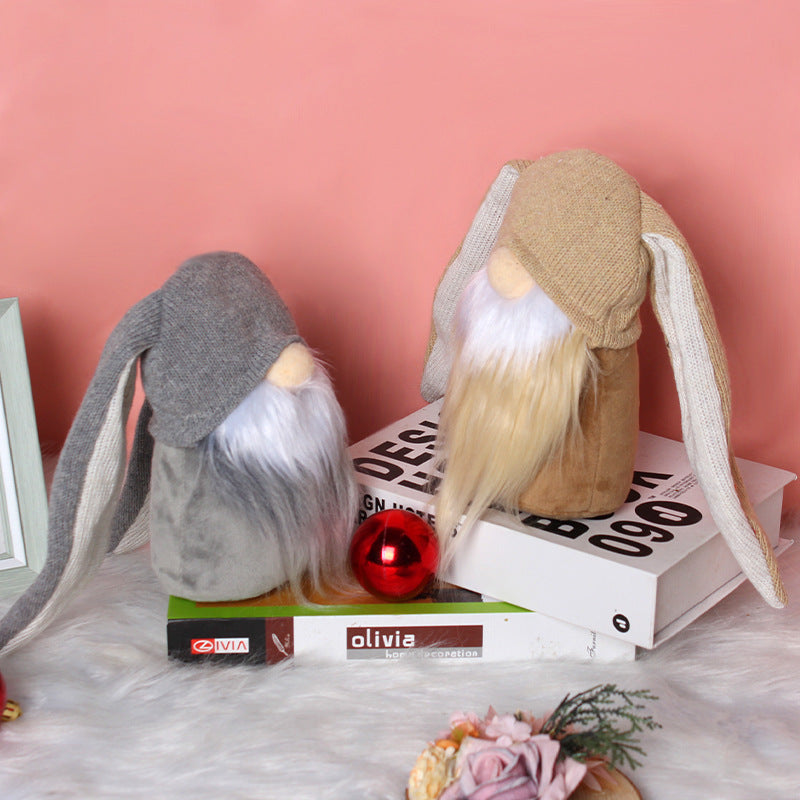 Easter Long Ears Rabbit Doll Ornaments