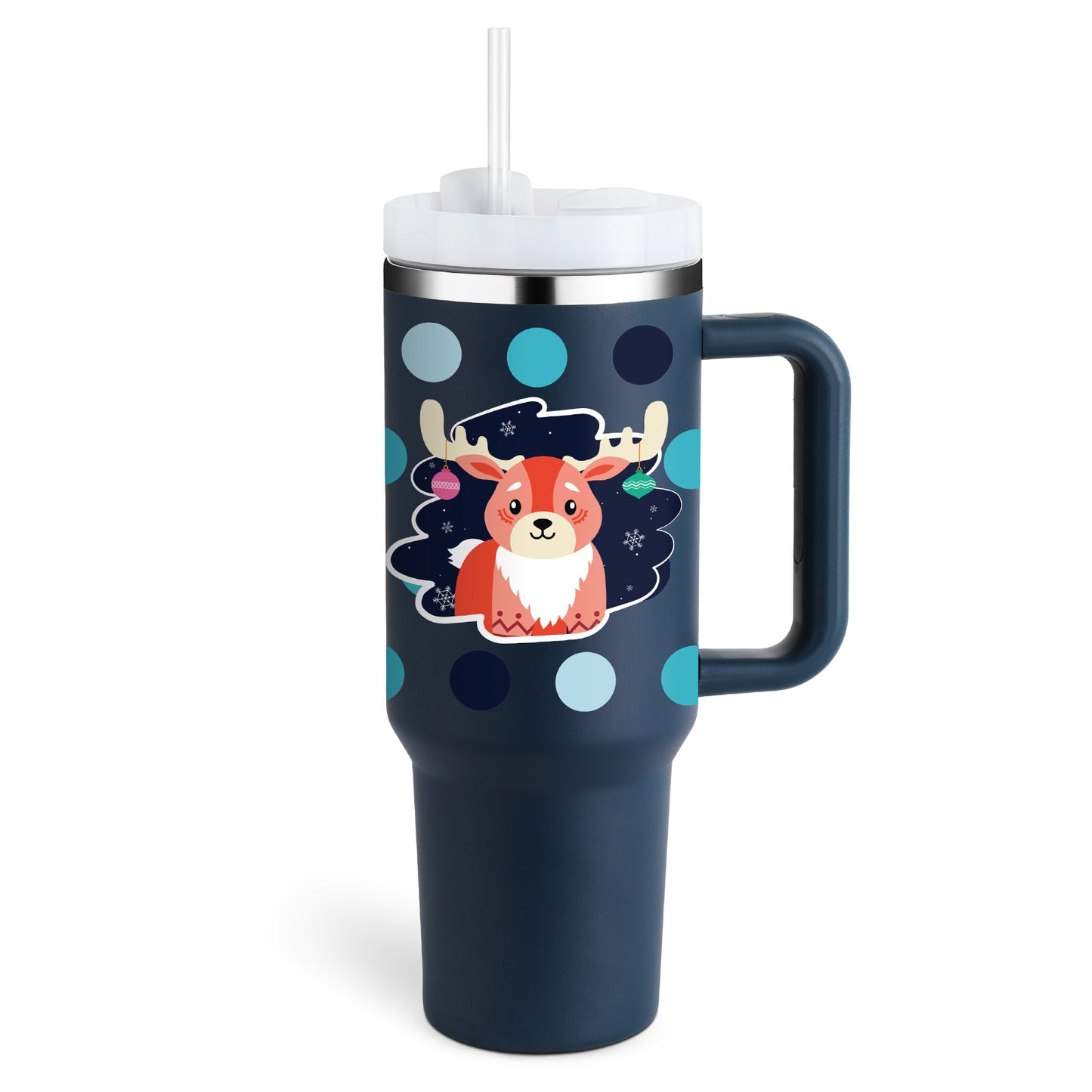 40 Oz Tumbler With Handle Straoffee Cup Tumbler With Lid Tapered Mug Gifw Insulated, Stainless Steel Spill Proof Vacuum Cts For Valentine Lover Suitable For Car Gym Office Travel
