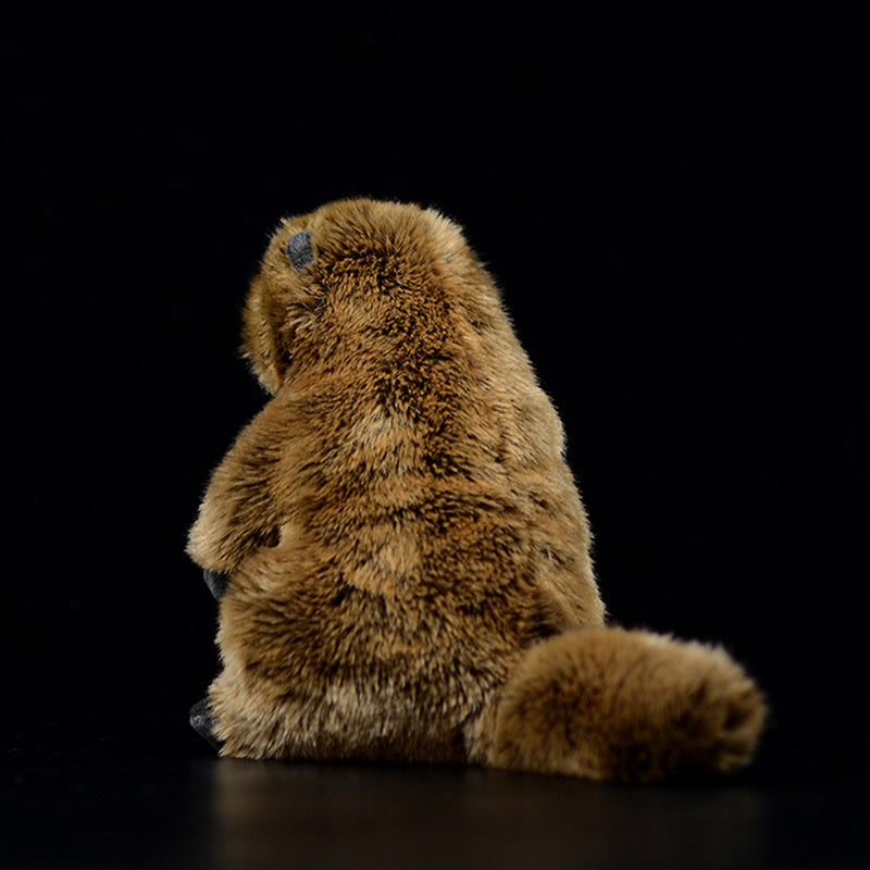 Cute Groundhog Simulation Animal Plush Model