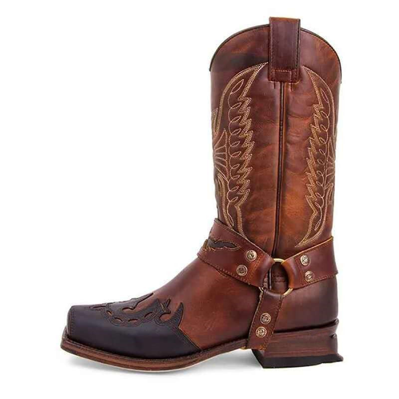 Women's high heel mid tube warm Martin boots