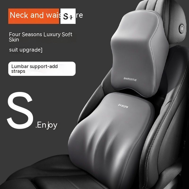 Automotive Headrest Shoulder Pillow Cervical Pillow Four Seasons Universal Car Pillow Driving Memory Foam Neck Pillow