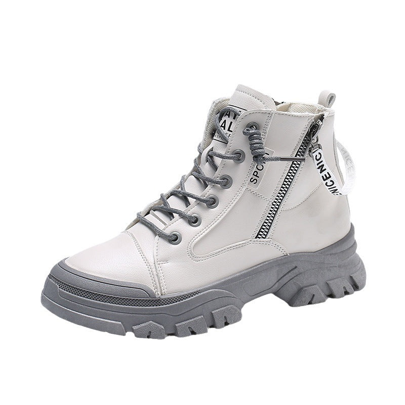 Autumn Fashion Casual Platform Single Boots Sports British Style Boots