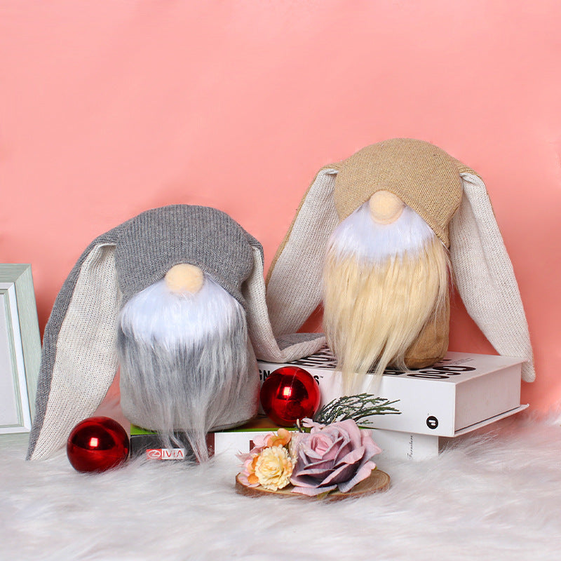 Easter Long Ears Rabbit Doll Ornaments