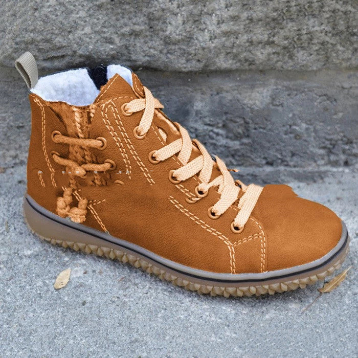 Snow boots women flat-heel Martin boots stand alone winter