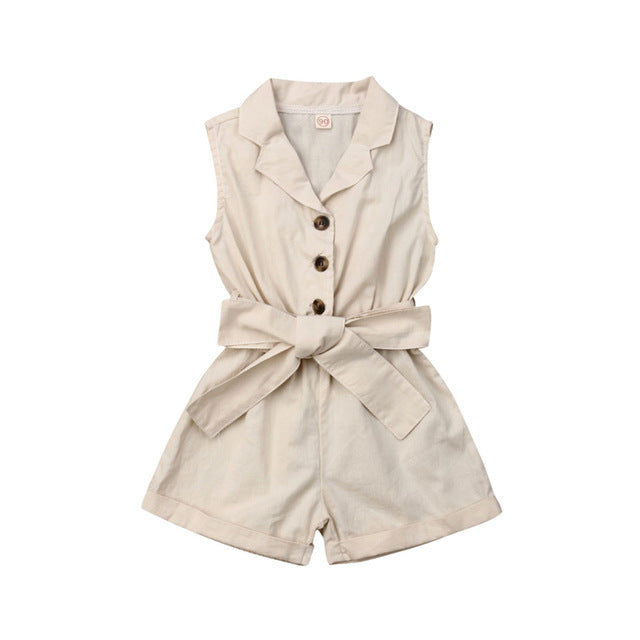 Baby Clothes Sleeveless One Pieces Romper Jumpsuit For Girls