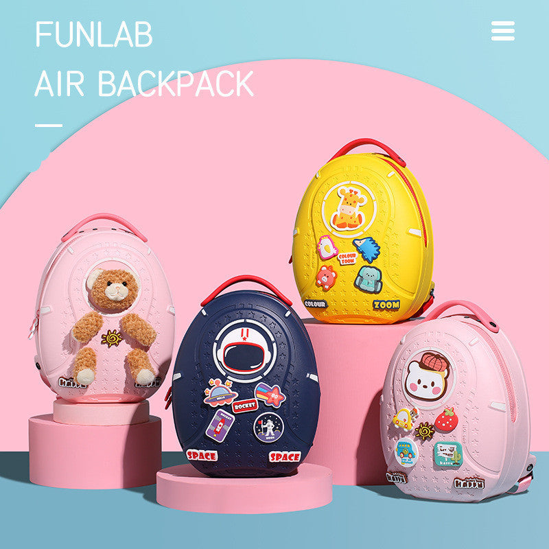 Trendy Cartoon DIY Kids Backpack School Bag
