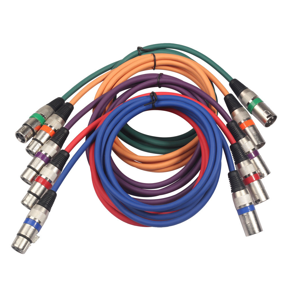 Cannon Male To Female Mixer Microphone Color Large Three-core XLR Balance Line For Microphone Sound Card