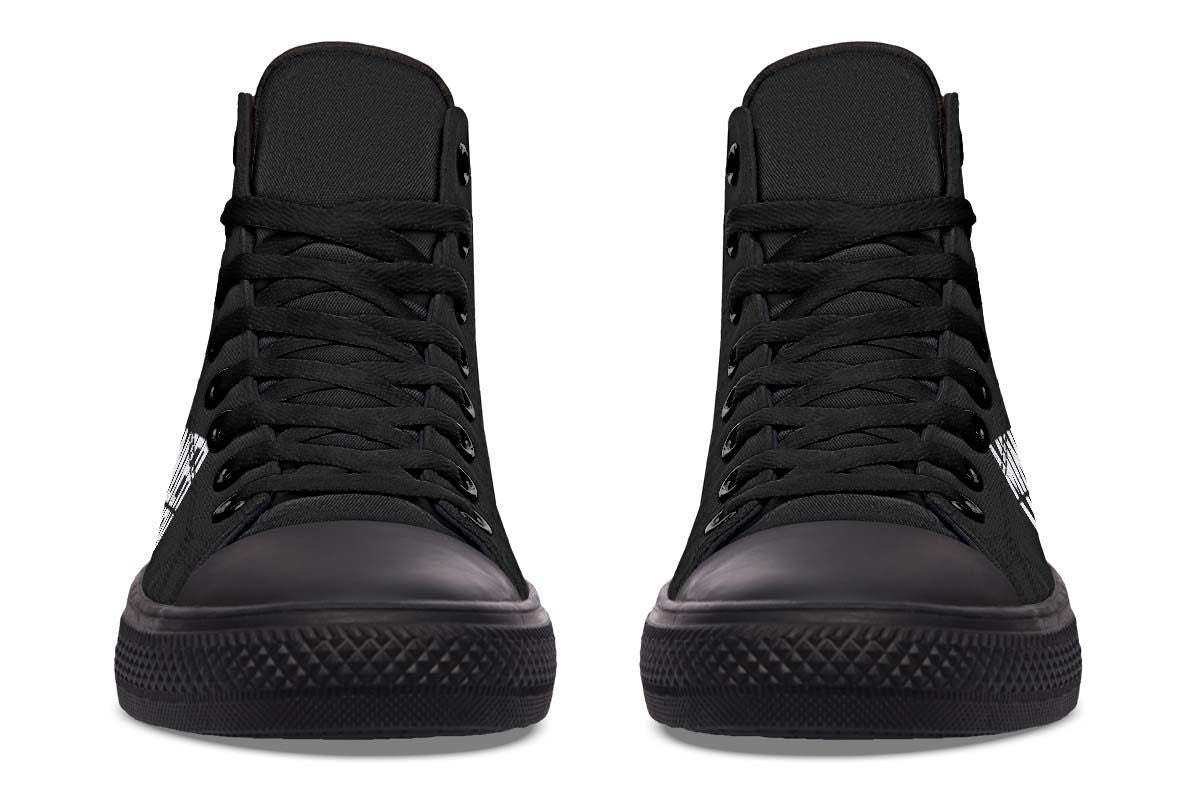 Men's And Women's Fashion Color Printing High-top Canvas Shoes