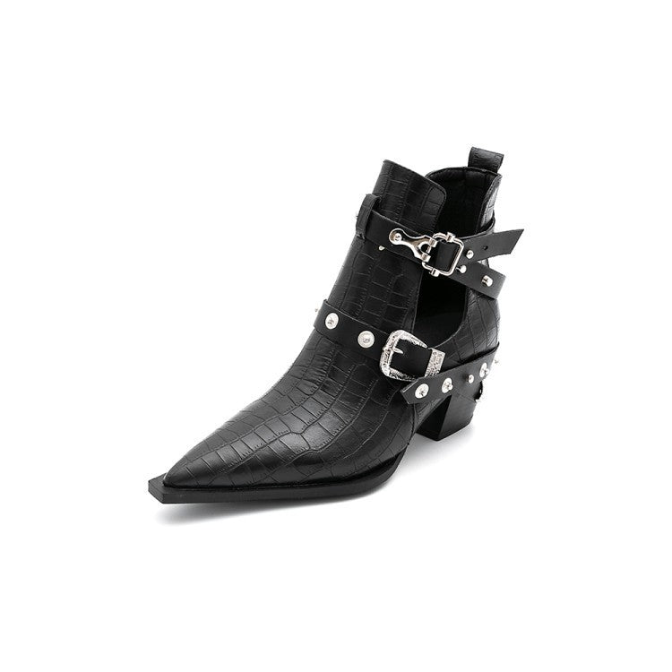 Women Thick Heeled Spring And Autumn Single Boots