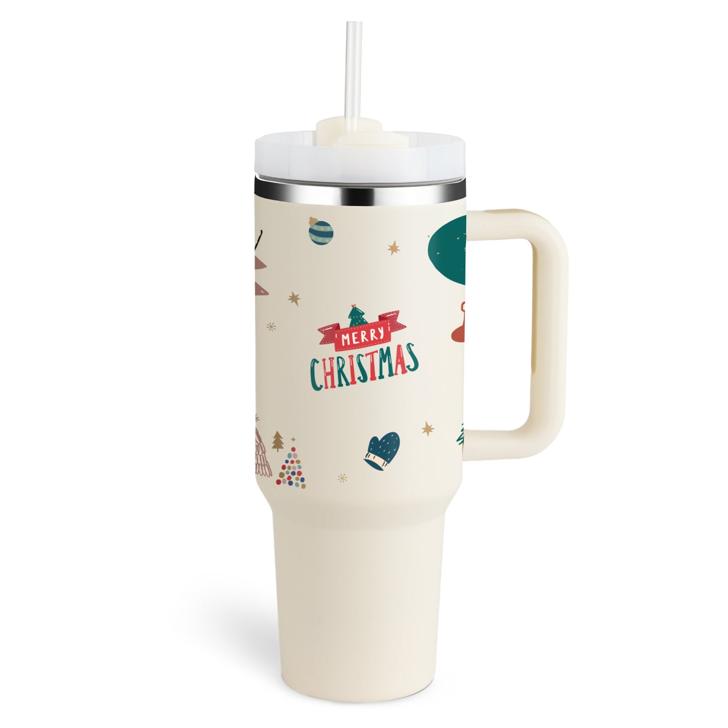 40 Oz Tumbler With Handle Straoffee Cup Tumbler With Lid Tapered Mug Gifw Insulated, Stainless Steel Spill Proof Vacuum Cts For Valentine Lover Suitable For Car Gym Office Travel
