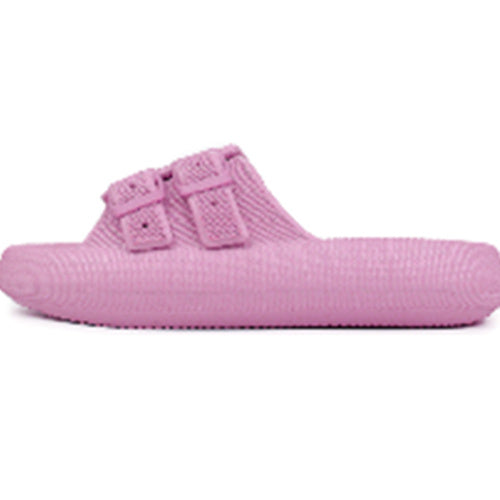 New Type Of Feet Feeling Velcro Thick Bottom Slippers For Women's Summer