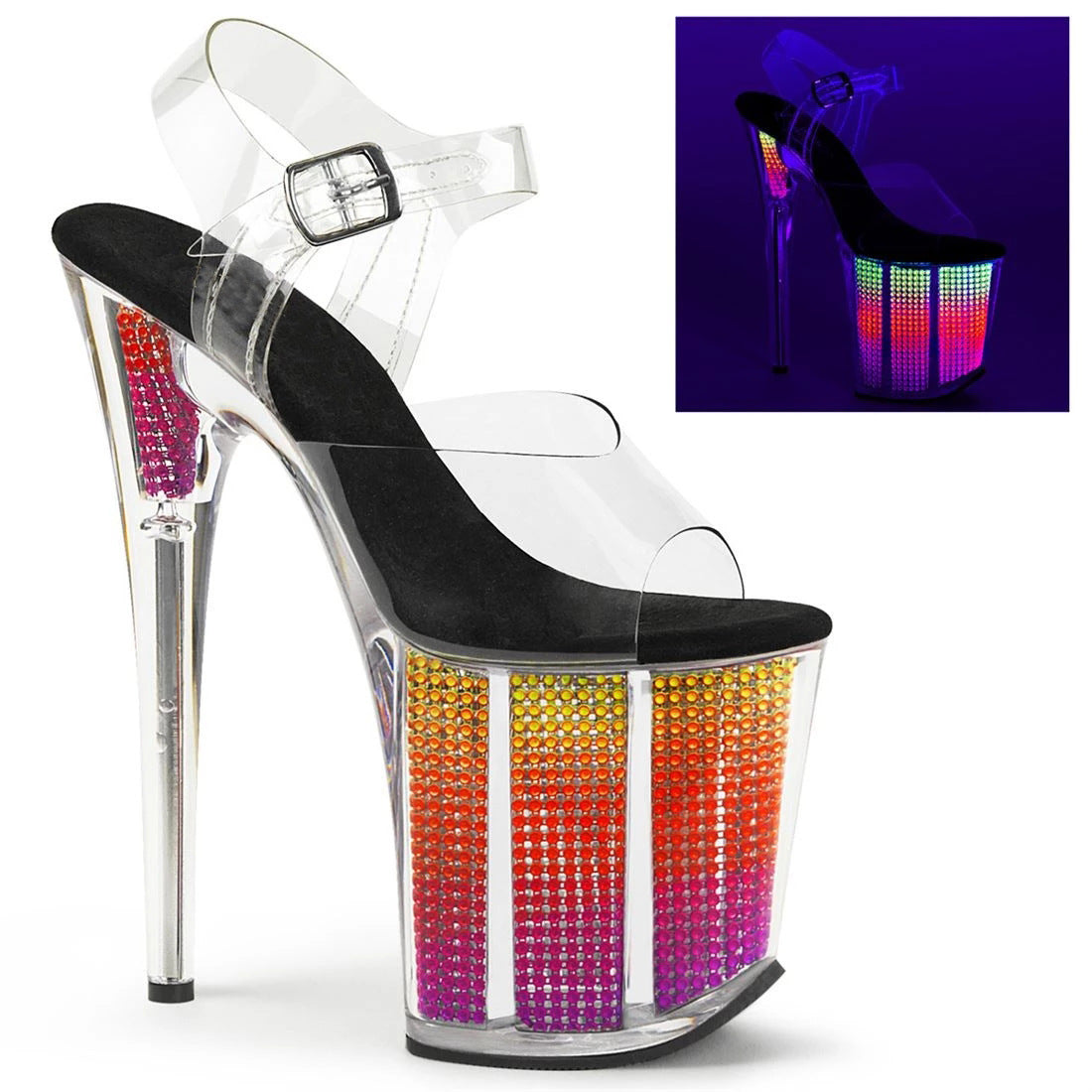 Crystal Stage Wedding Shoes Catwalk High Heels Stiletto 20cm