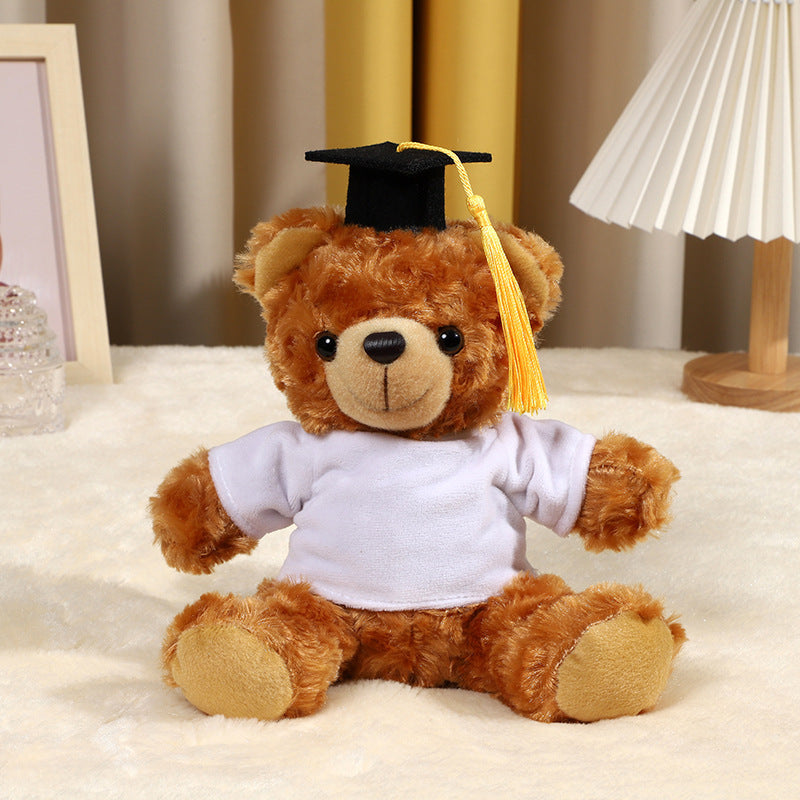 MOQ100 Customized Doctor Bear With White T-shirt