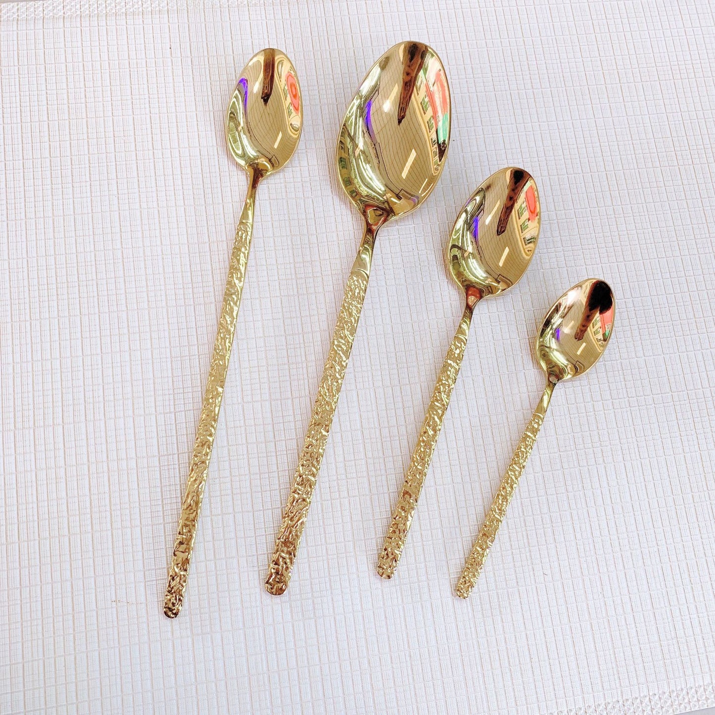 Golden cutlery steak knife and fork