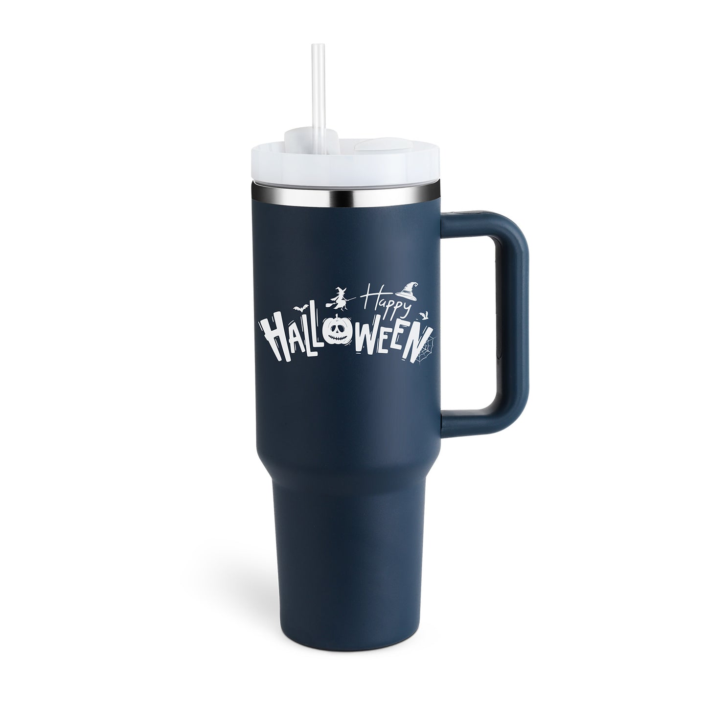 40 Oz Tumbler With Handle Straoffee Cup Tumbler With Lid Tapered Mug Gifw Insulated, Stainless Steel Spill Proof Vacuum Cts For Valentine Lover Suitable For Car Gym Office Travel