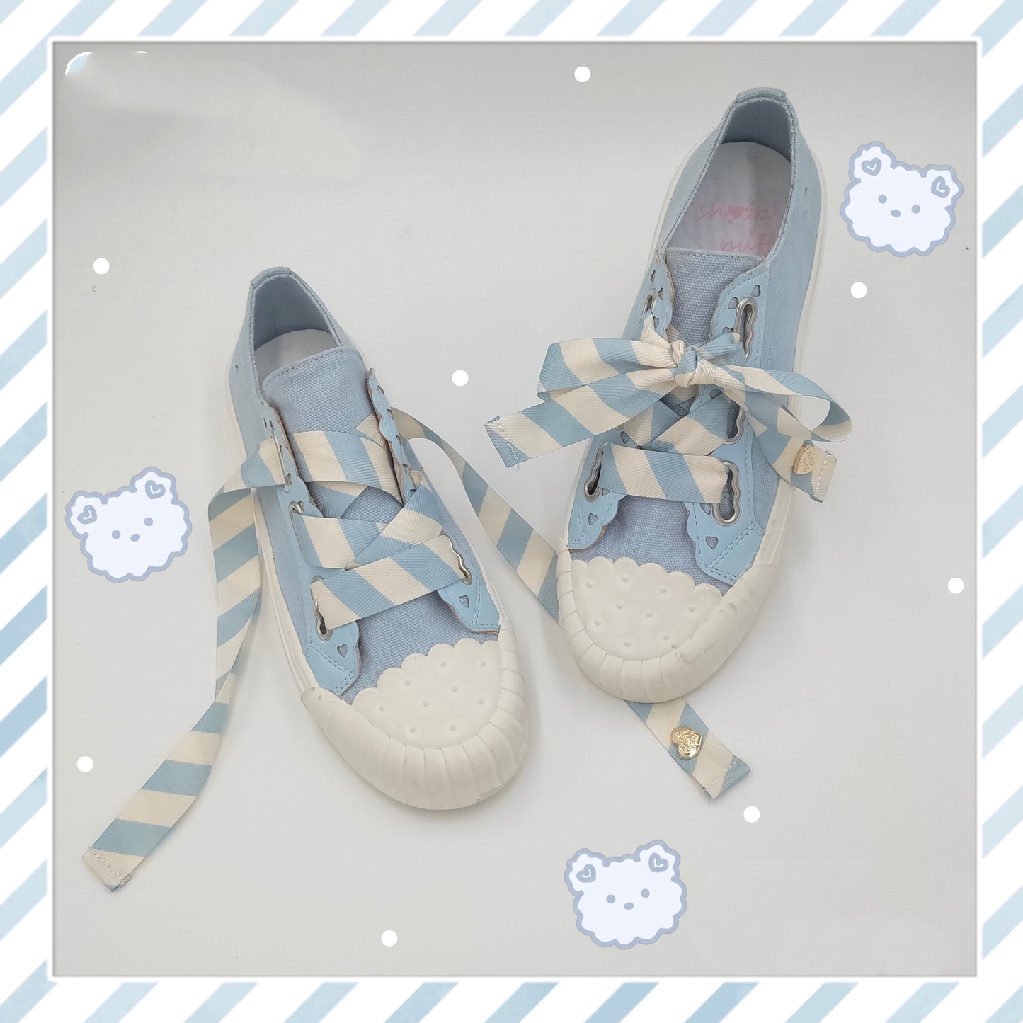 Small Cookie Canvas Shoes Sheep Puffs Lolita Original Wild Biscuit Shoes