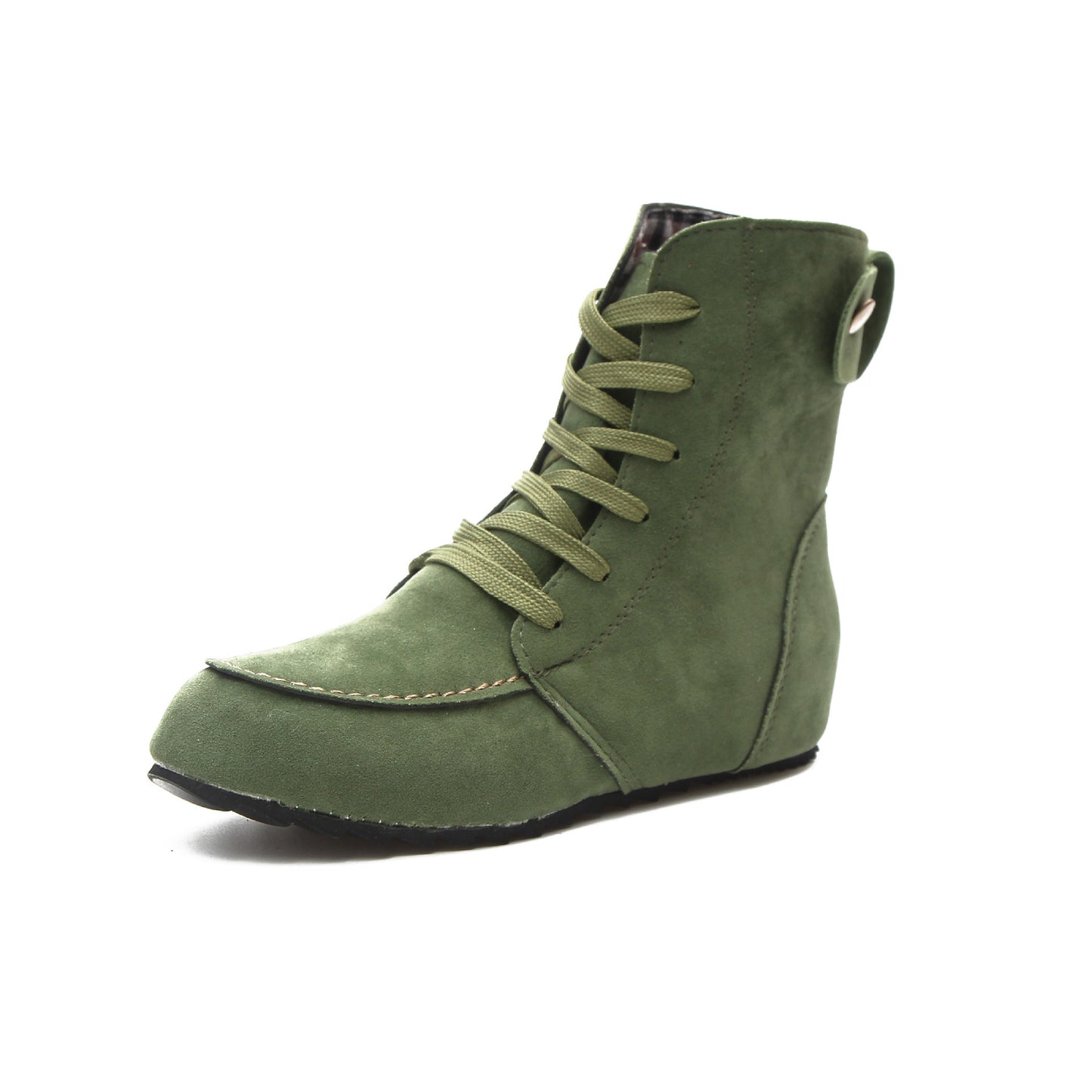 Round-toe Lace-up Foreign Trade Plus Size 43 Spot Women's Boots
