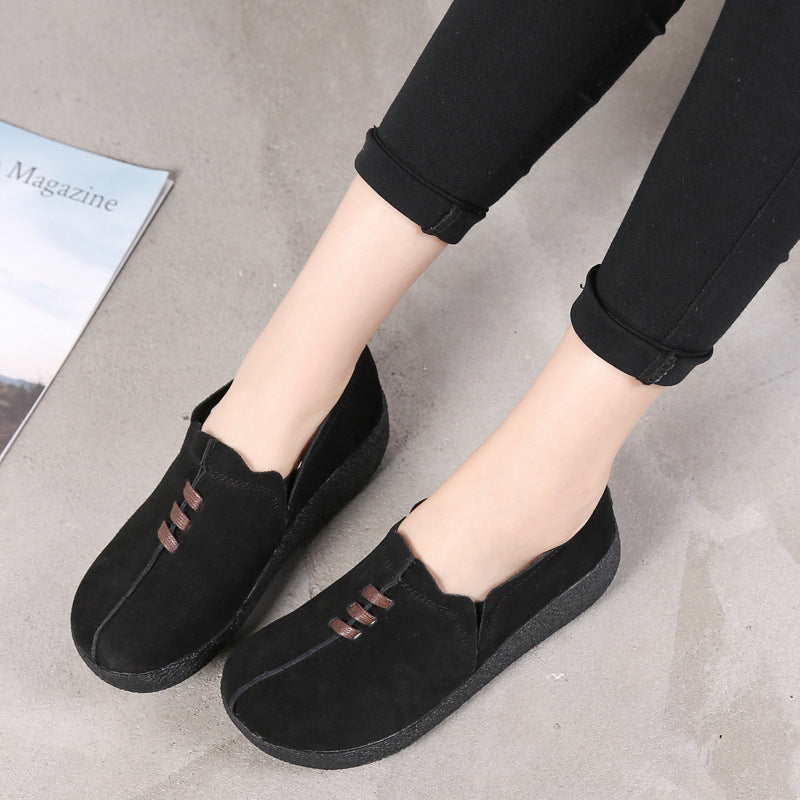 Women's Frosted Muffin Shoes With Thick Soles