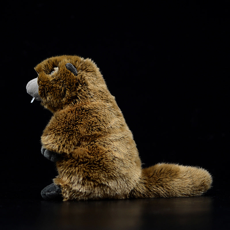 Cute Groundhog Simulation Animal Plush Model