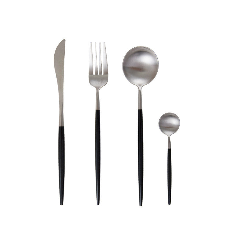 Stainless Steel Western Food Knife And Fork Chopsticks Spoon Fruit Fork